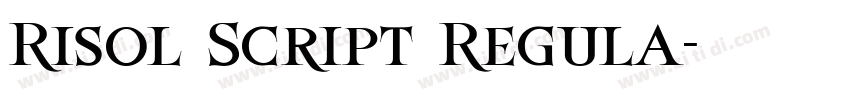 Risol Script Regula字体转换